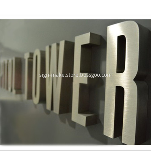 3D Metal Office Door Signs Building Signs Custom